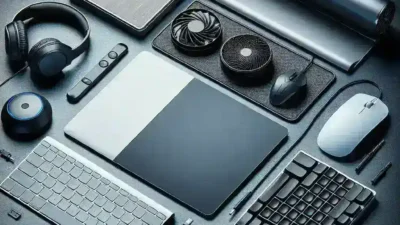 "Rekomendasi aksesori laptop terbaik yang meningkatkan kinerja dan kenyamanan, termasuk keyboard eksternal, mouse ergonomis, dan pendingin laptop, membantu pengguna bekerja lebih efisien."